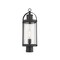 Z-Lite Roundhouse 1 Light Outdoor Post Mount Fixture, Black And Clear Seedy 569PHM-BK - alternate 4